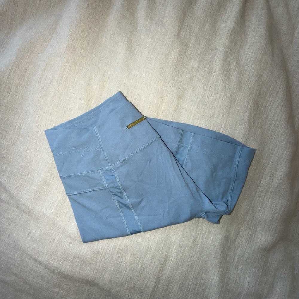 Gymshark Whitney Mesh Shorts- Light Blue - Picture 5 of 5